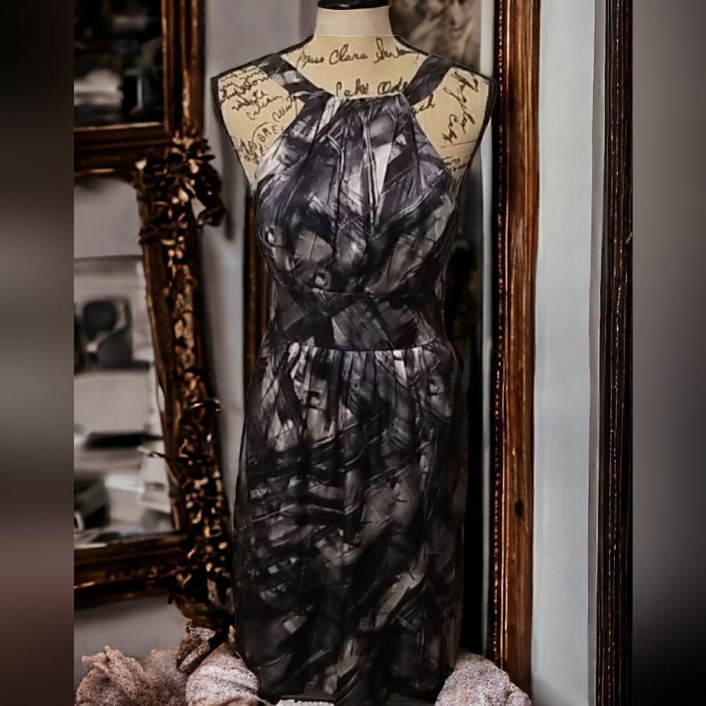 Martin & Osa Silk Abstract Dress Size 6